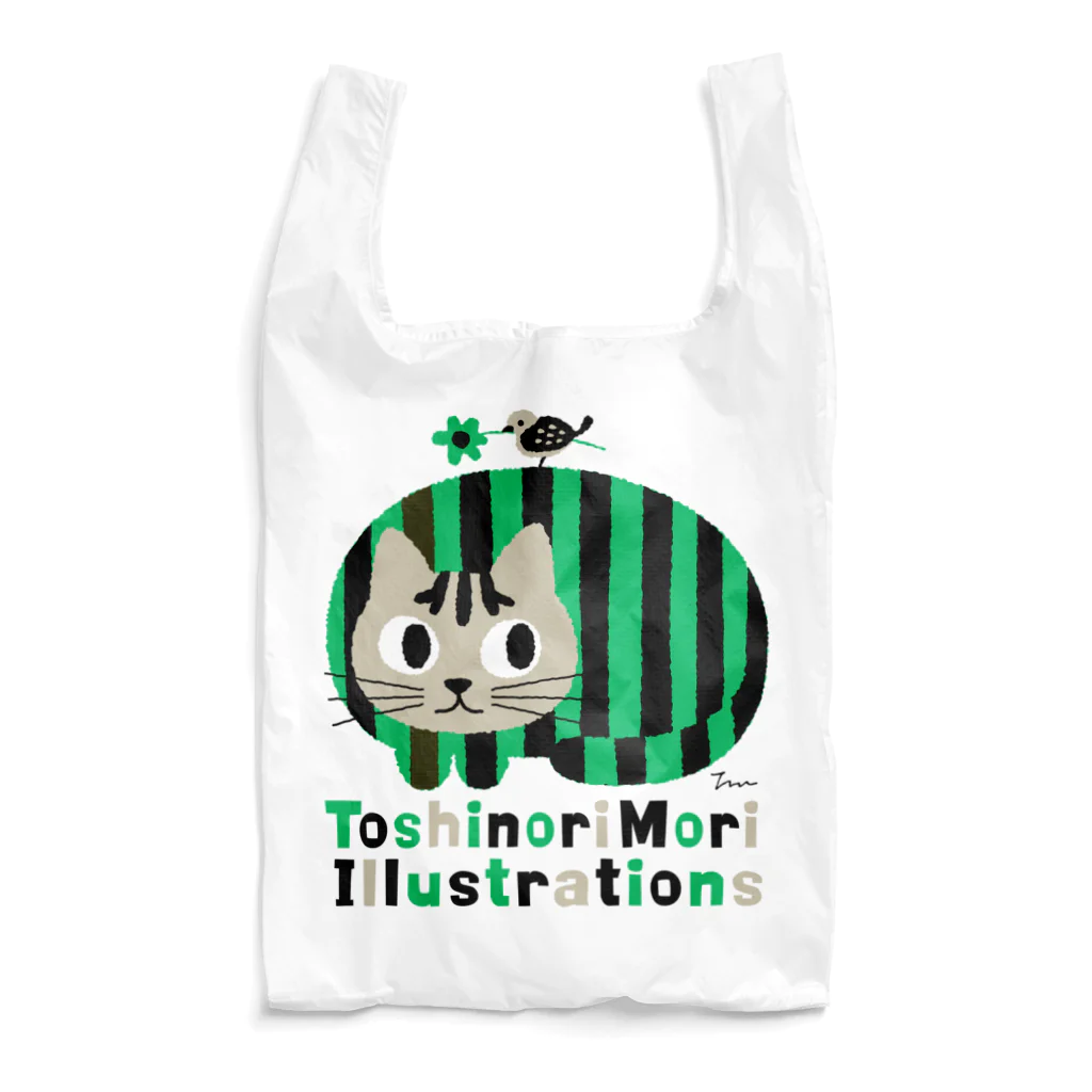 TOSHINORI-MORIのグリと小鳥（グリーン） Reusable Bag