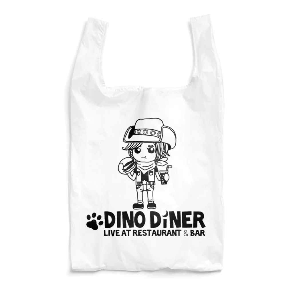 DINO DINERのアケミちゃんロゴ エコバッグ