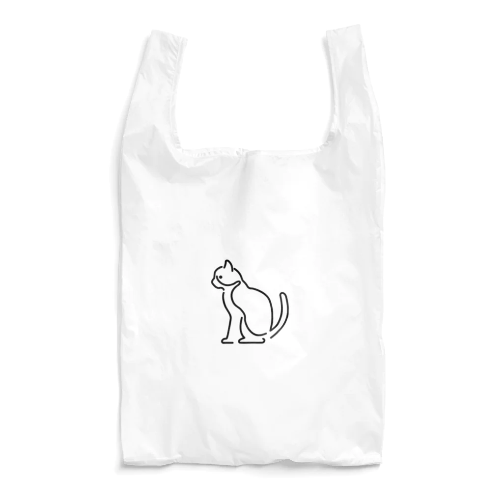 AGJP(ワンポイントアニマルショップ)のバイカラーなねこ Reusable Bag