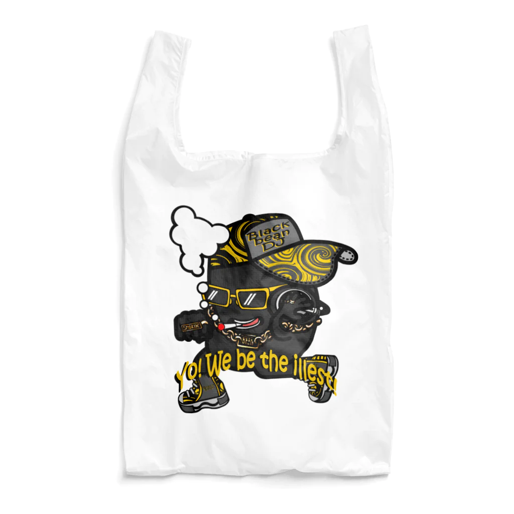 オリジナルデザインTシャツ　SMOKIN'の黒豆DJ Reusable Bag