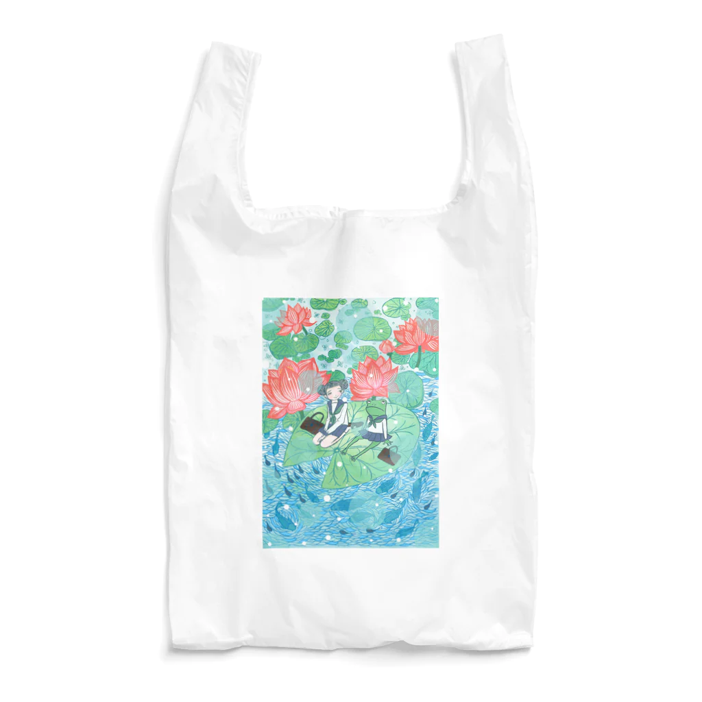 ちゃびこのケロ子とココちゃんの帰り道 Reusable Bag