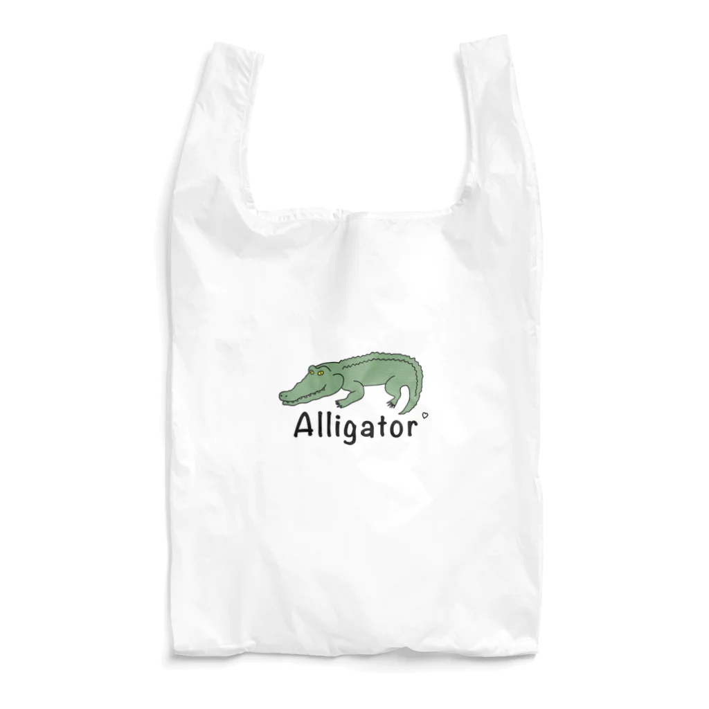 m.の顎の力が弱めのアリゲーター。 Reusable Bag