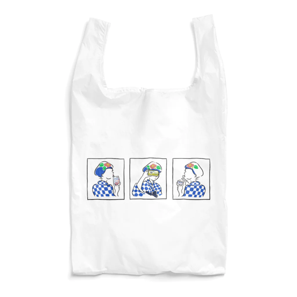 (株)大島牛乳(伊豆大島)のあんこさんと大島牛乳商品 Reusable Bag