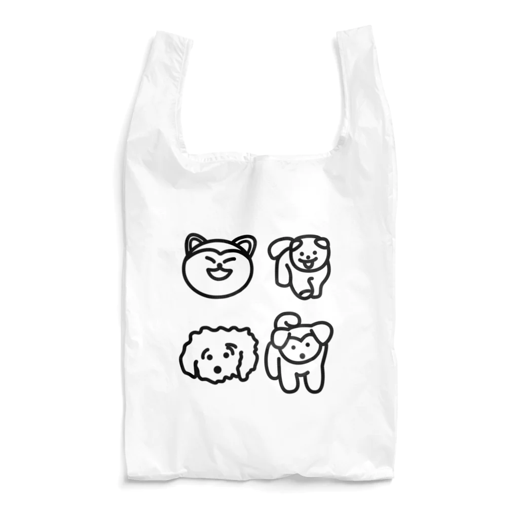 自由のいろいろいぬたち Reusable Bag