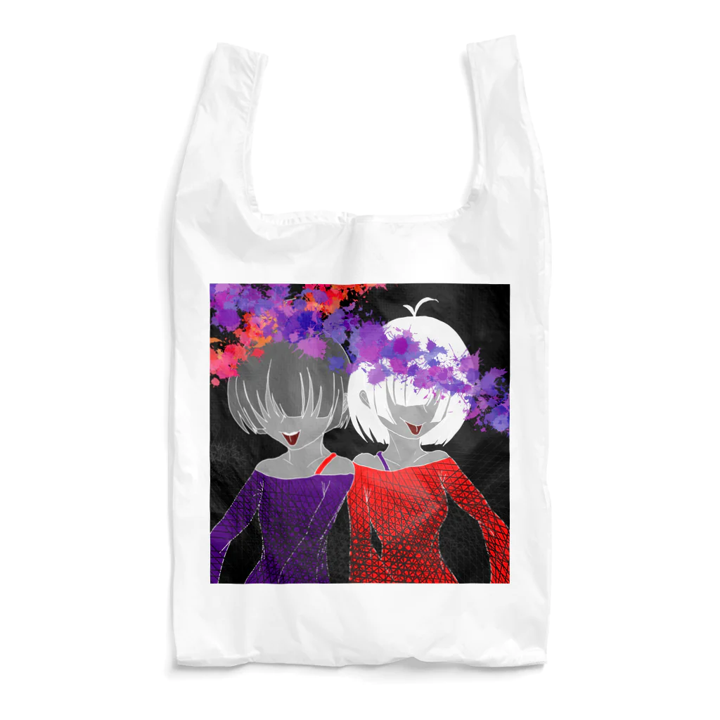 blackskeletonの双子のゾンビっ子 Reusable Bag