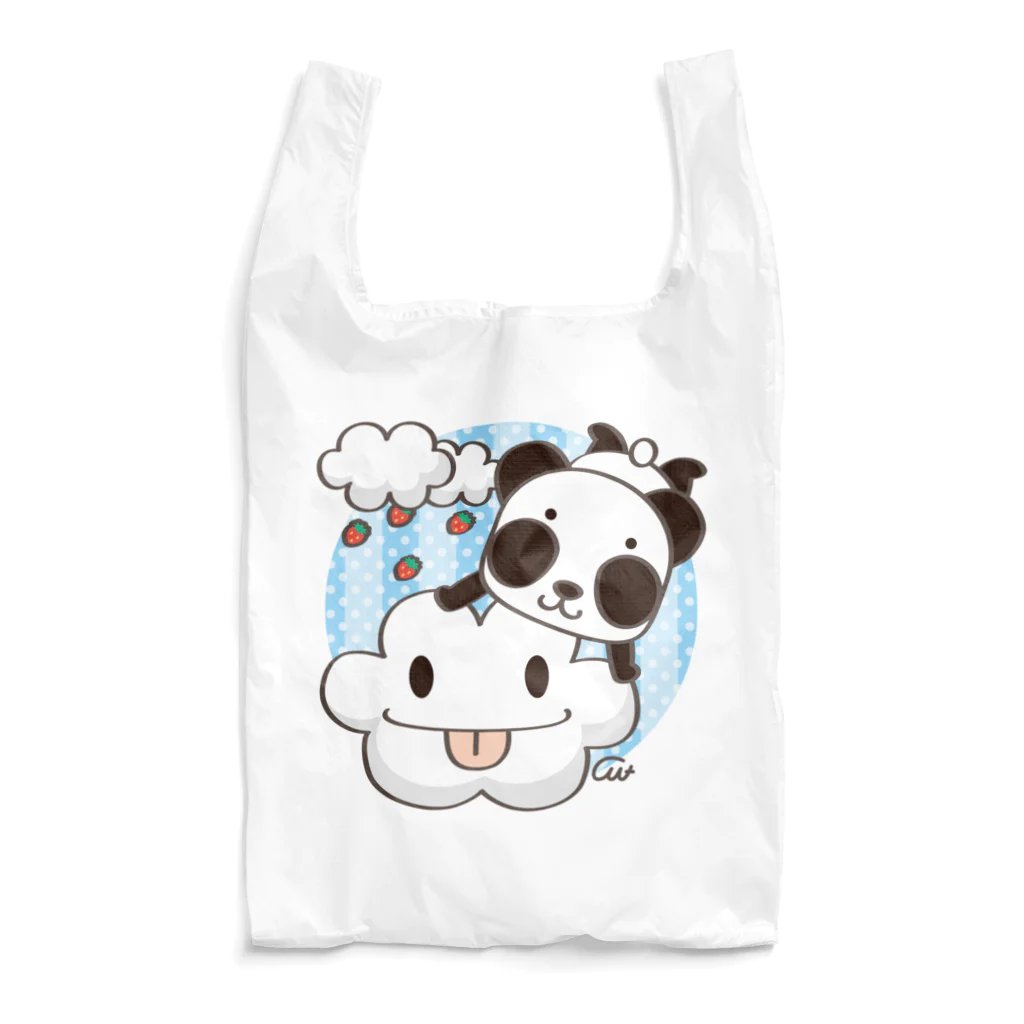 イラスト MONYAAT のズレちゃんとくもちゃん Reusable Bag