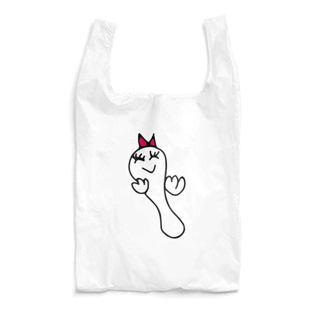 コドモデザインのおばけちゃん　ピンク Reusable Bag