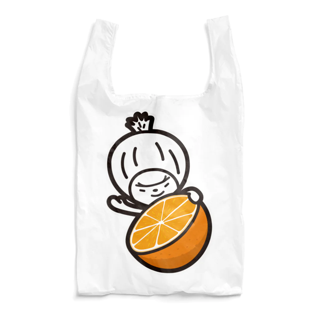 きくのらくがきのオレンジ　きく Reusable Bag