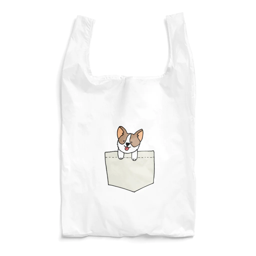 sasasoのポケットからこんにちわ Reusable Bag