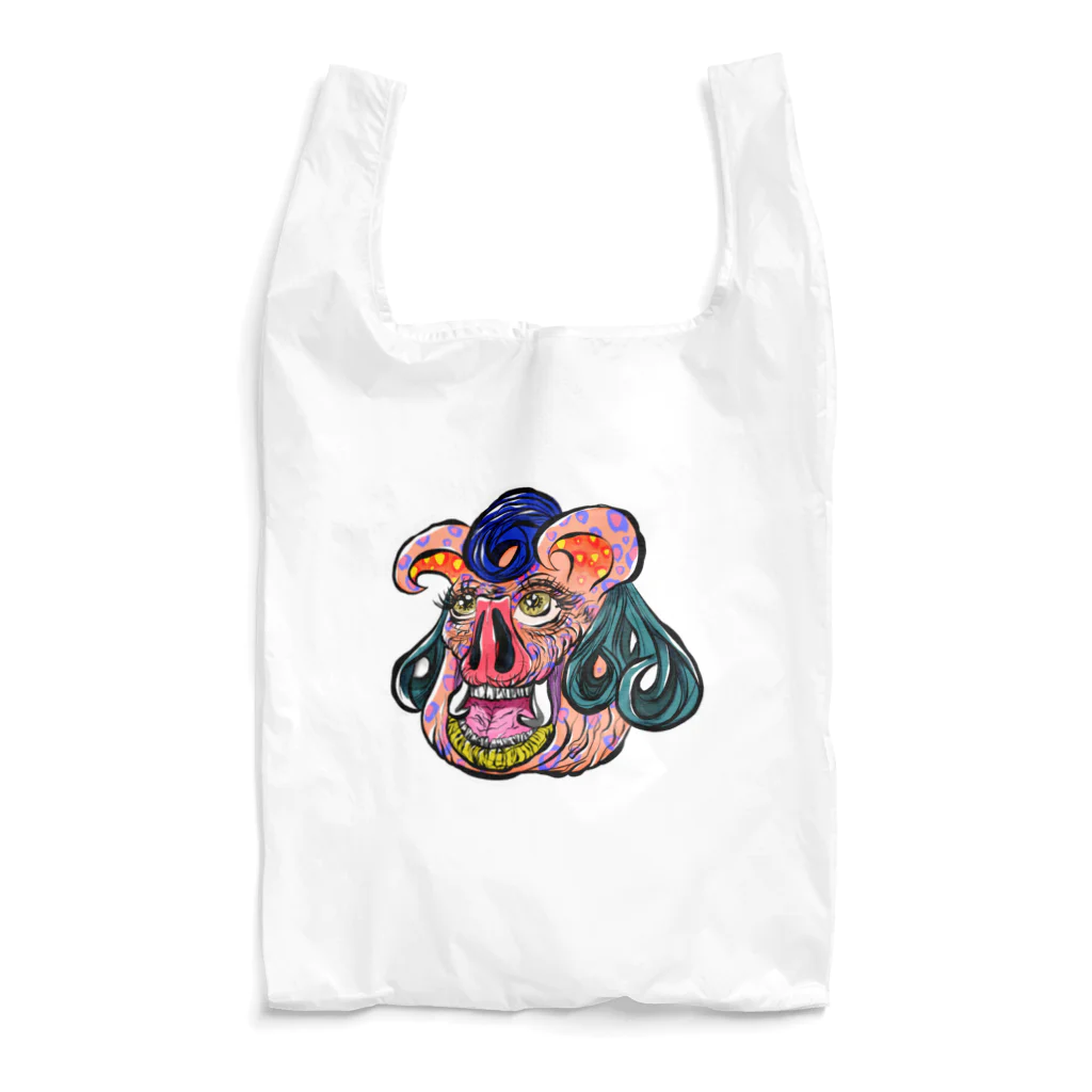 skomp (すこんぷ)の夢見る豚子は可愛い。 Reusable Bag