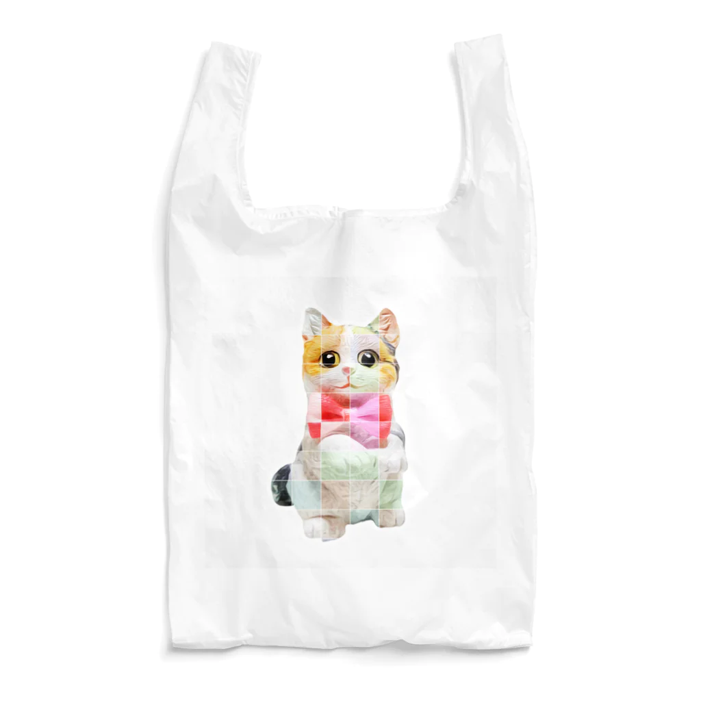 Original CATの【デザイン】ブロック Reusable Bag