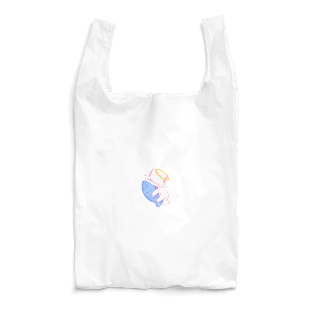 ちょこっぷのお魚大好きねこまるくん Reusable Bag