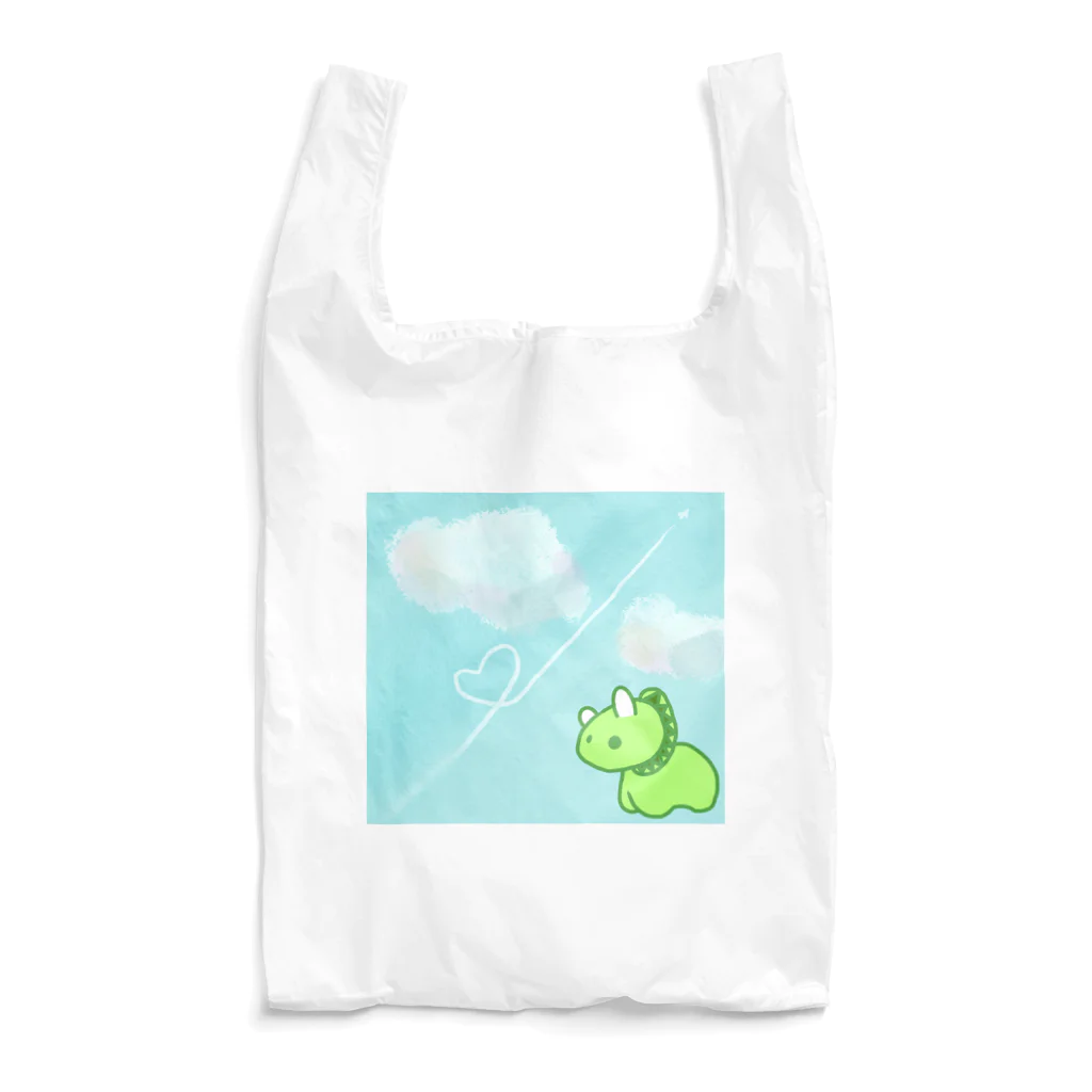 洗拓機の空が青いなあ恐竜くん2 Reusable Bag