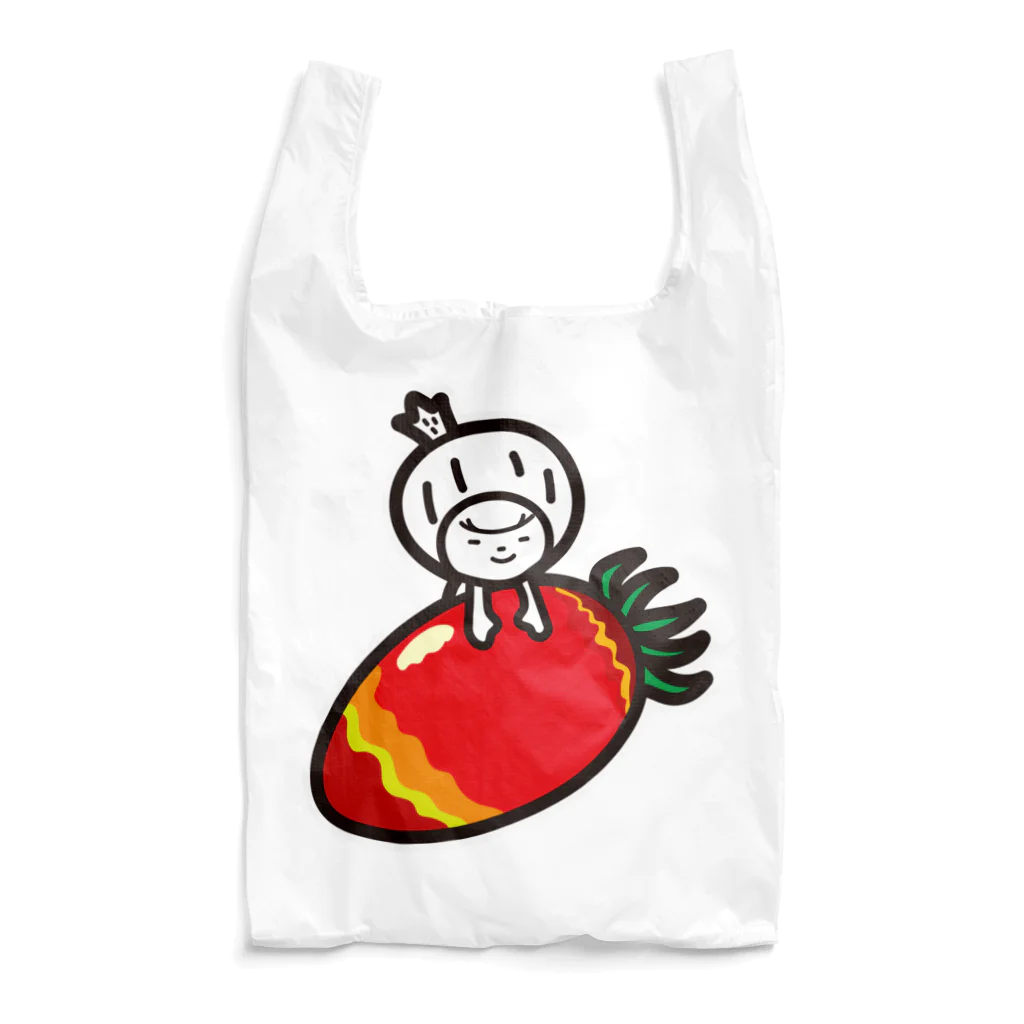 きくのらくがきのながトマトときく Reusable Bag