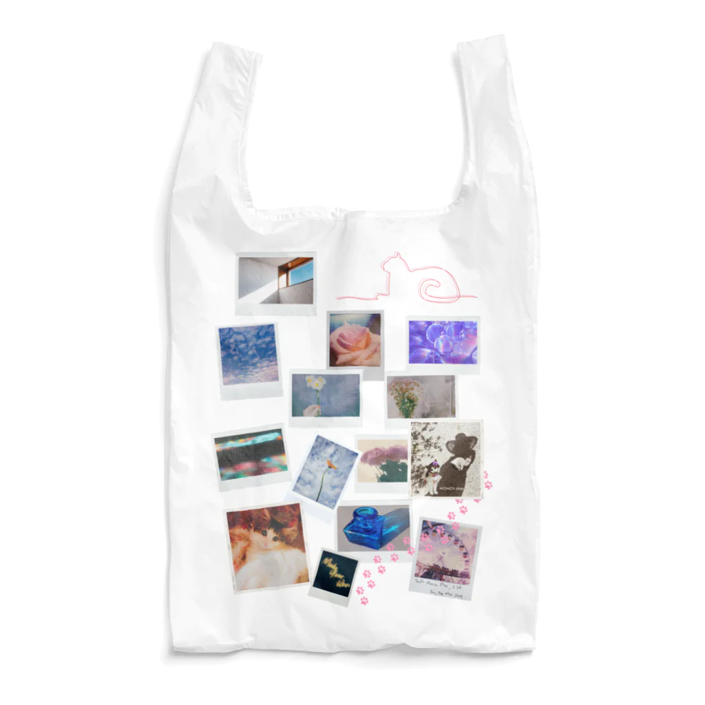 𝙈𝙊𝙈𝙊'𝙨 𝙎𝙝𝙤𝙥のMOMOとコラージュ Reusable Bag