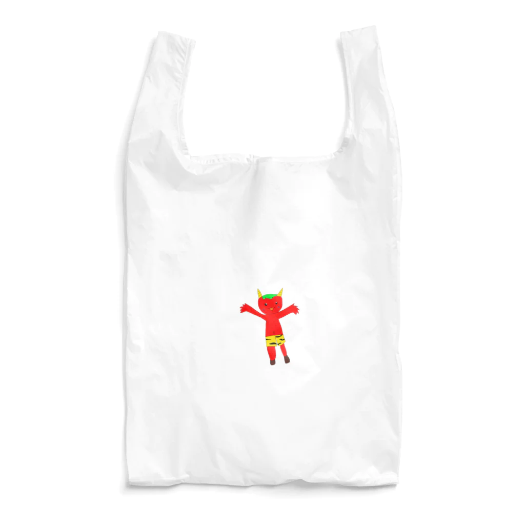 シーズーのお店のかわいい鬼 Reusable Bag