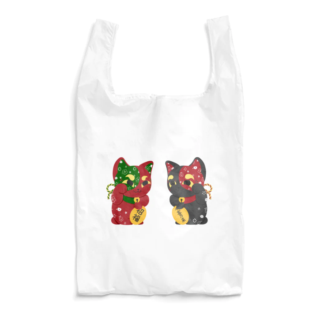 甘漏り屋のふく福呼猫 Reusable Bag