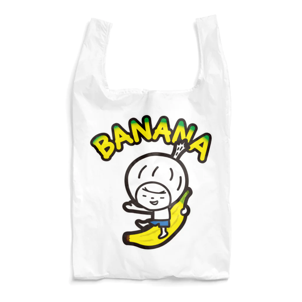 きくのらくがきのBANANAときく(文字入り） エコバッグ