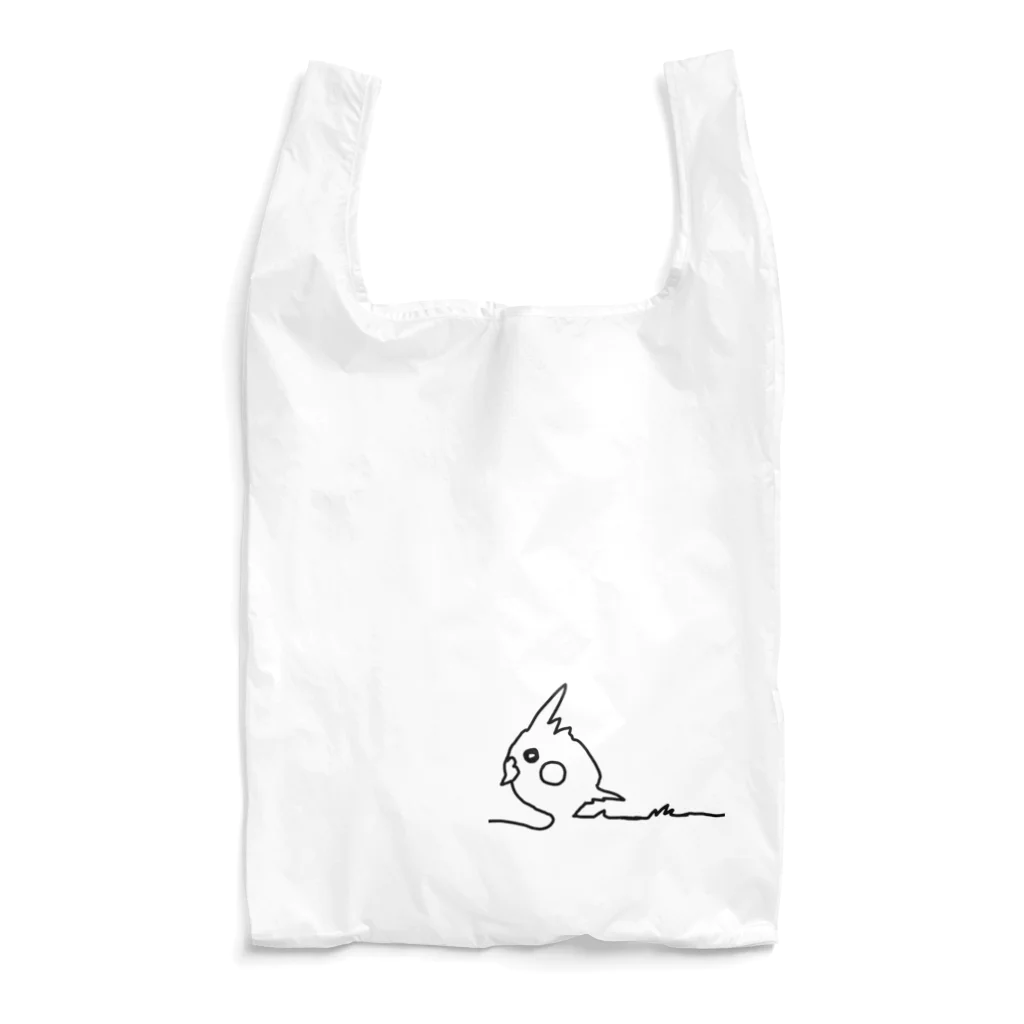 🐥ゆる(いイラストで生き物を)愛(でたい)のゆるオカメ🐥 Reusable Bag