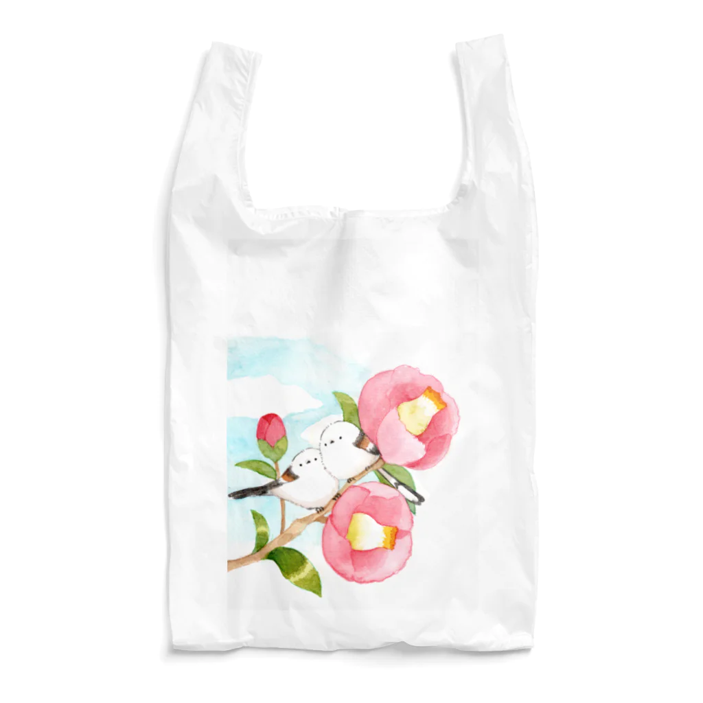 ナスカの椿とシマエナガ Reusable Bag