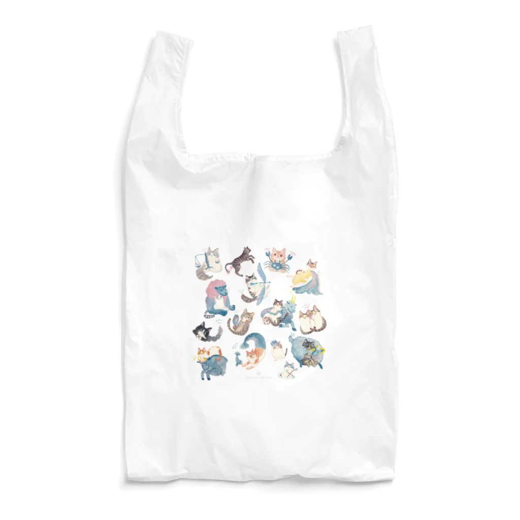 vagの猫と星座（全員集合）背景透過ver. Reusable Bag