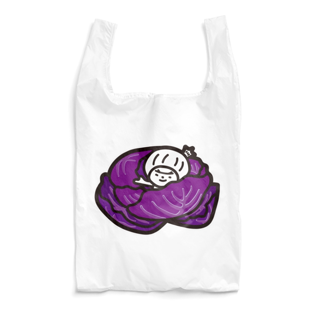 きくのらくがきの紫キャベツときく Reusable Bag