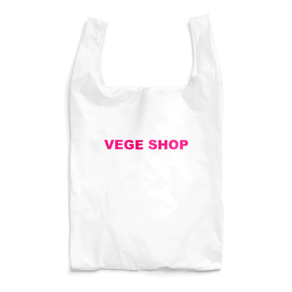 VEGE SHOPのVEGE SHOP ピンク文字 Reusable Bag