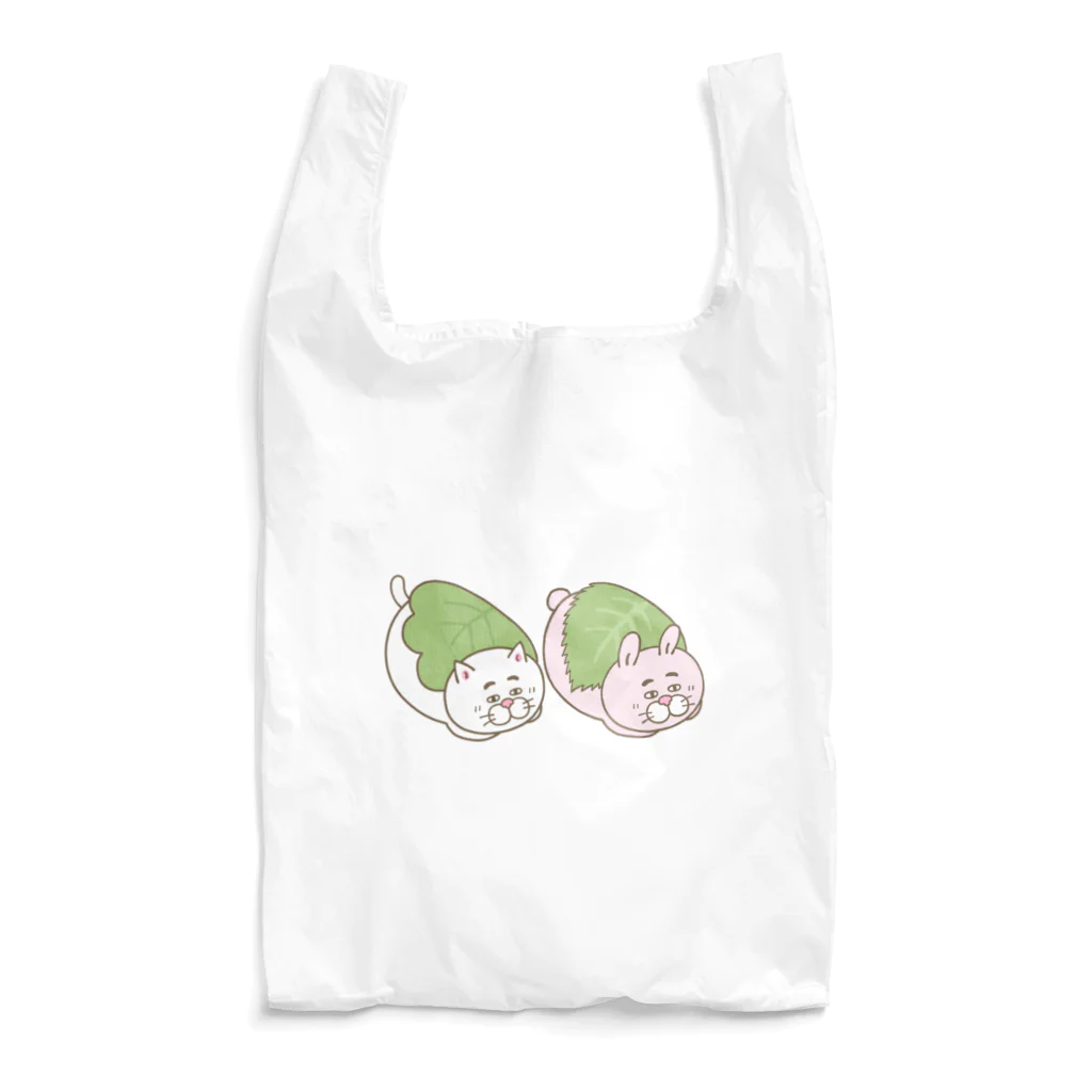 目つきの悪い猫＠いけやけいの餅にゃんこ Reusable Bag