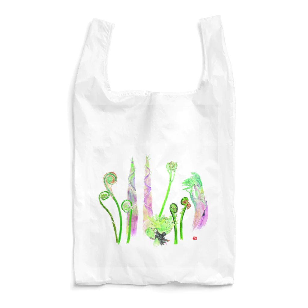 外山康雄　野の花館の山菜集合！ Reusable Bag