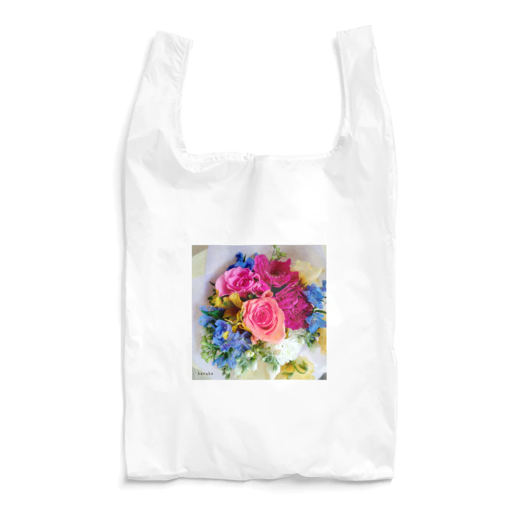 ナチュラルフラワーのバラの花束 Reusable Bag