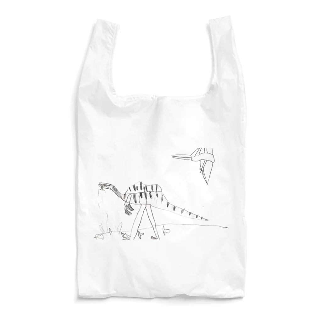 ひつじときのこのお食事中のスピノサウルス Reusable Bag