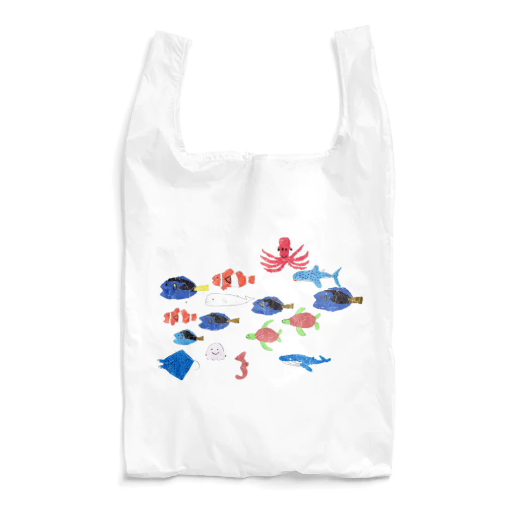 くまのベイカーズのうみのなかまたち(作:S.Y) Reusable Bag