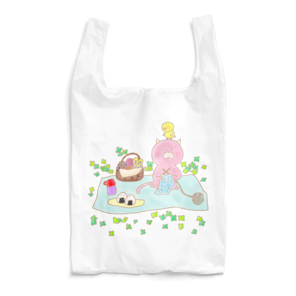 Techi-techiのピクニック！ニッティング！ Reusable Bag