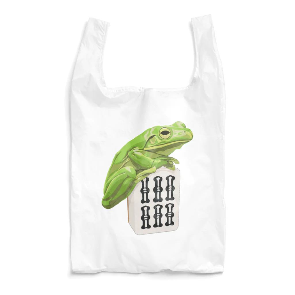 Laminaの雨蛙×六索 Reusable Bag