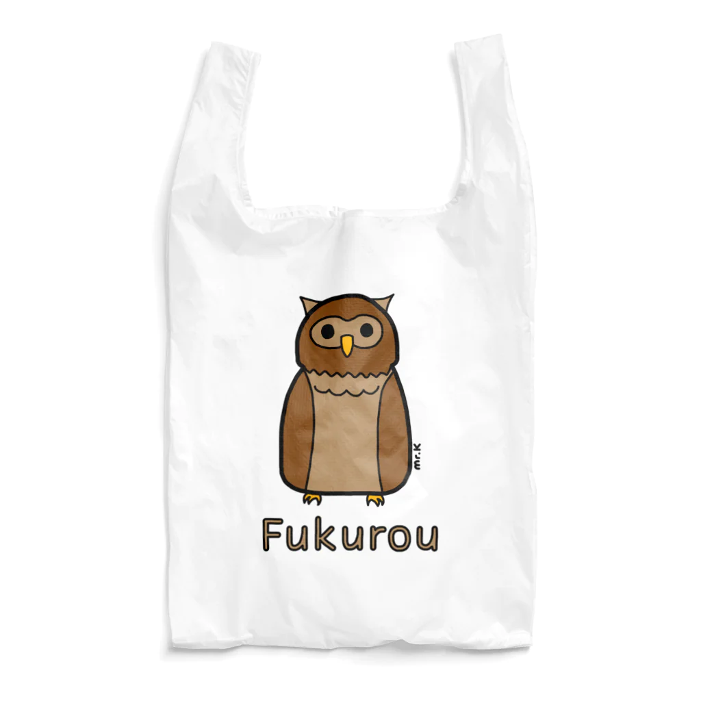 MrKShirtsのFukurou (フクロウ) 色デザイン エコバッグ