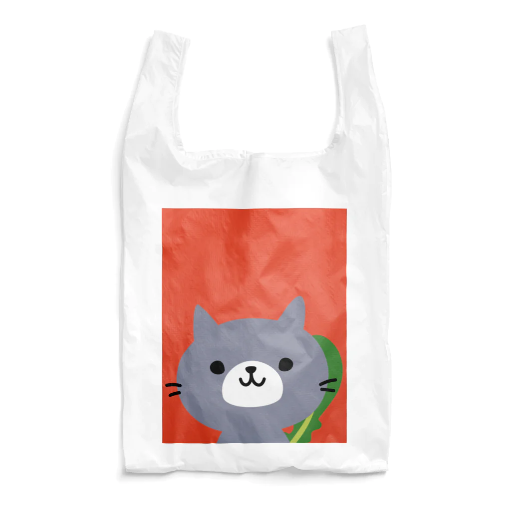 ユニコスタンプ®ストアのエコなお買い物にお供する飼い猫 にゃっこら / NYACO-EB-0001S Reusable Bag