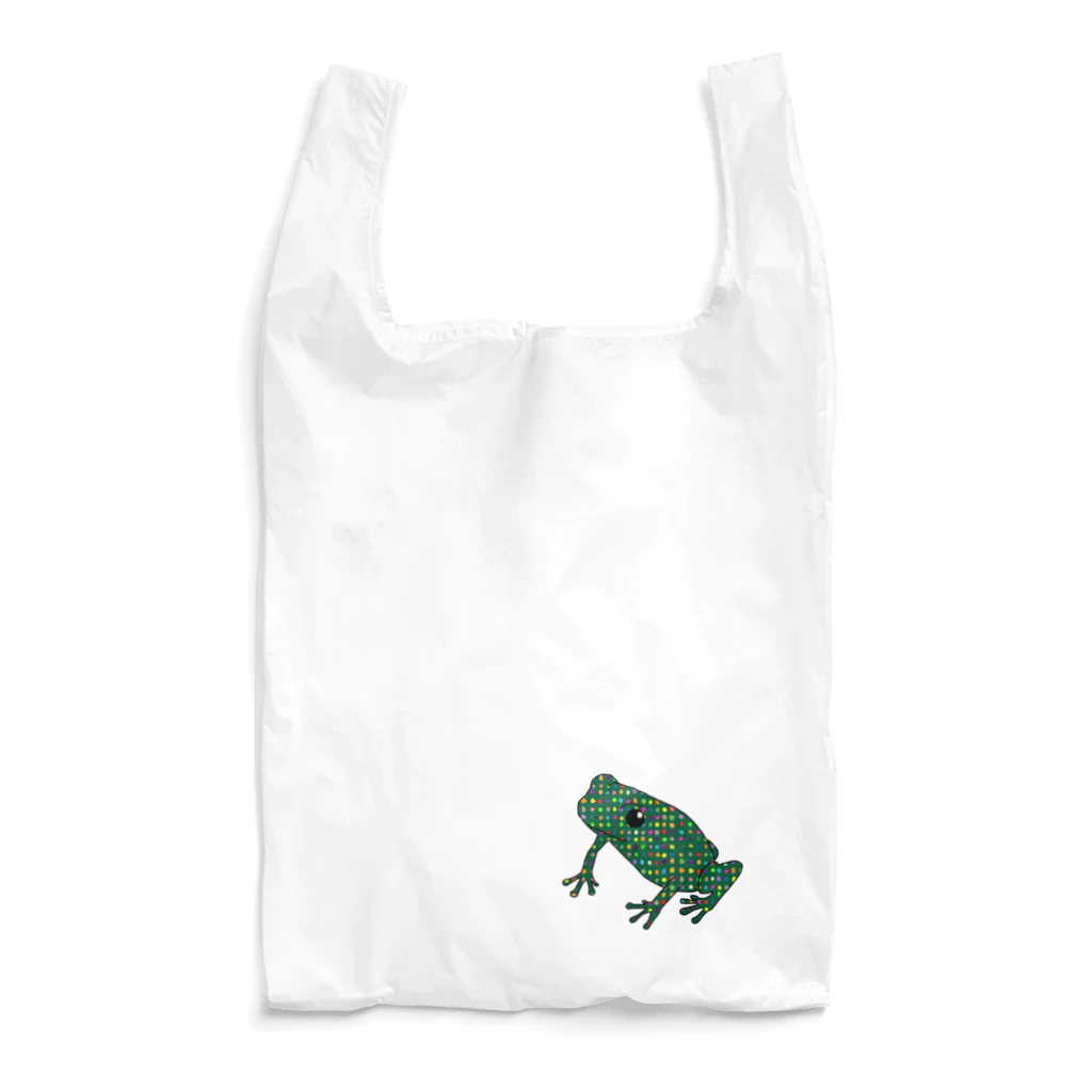 one minute shopのカラフルなカエル Reusable Bag