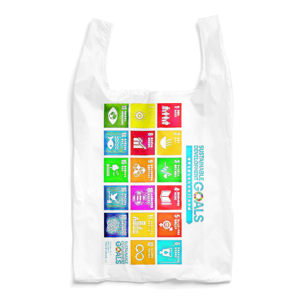 開運CROSS❖JAPAN。のSDGz JAPAN 17 ステンドグラス サイド Reusable Bag