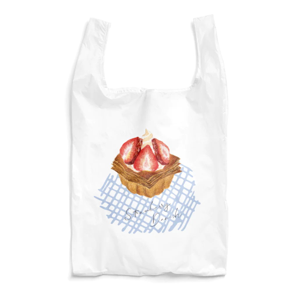 design yanagiのイチゴデニッシュ Reusable Bag