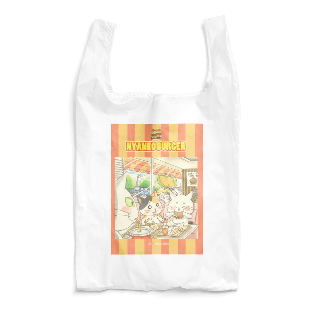 CAT⭐︎JUNKIEのにゃんこバーガー Reusable Bag