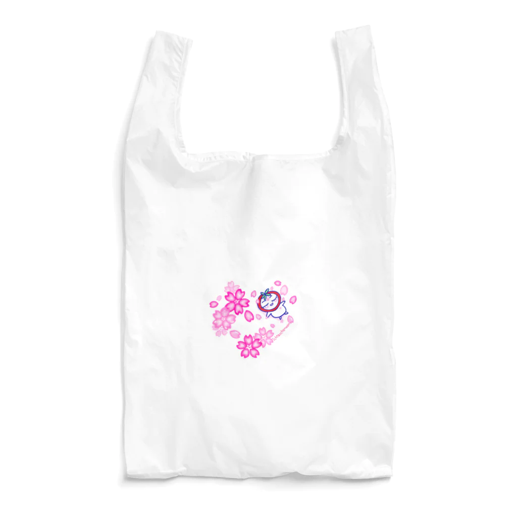 イチゴちゃんマンののんびりイチゴちゃんマン・桜バージョン Reusable Bag