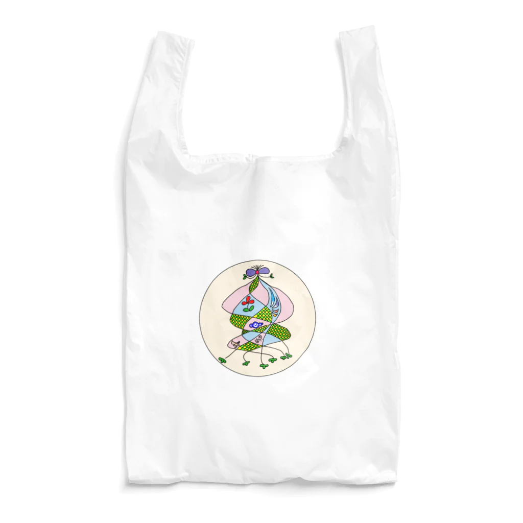 MizuHoイラストショップの傘風植物模様 Reusable Bag