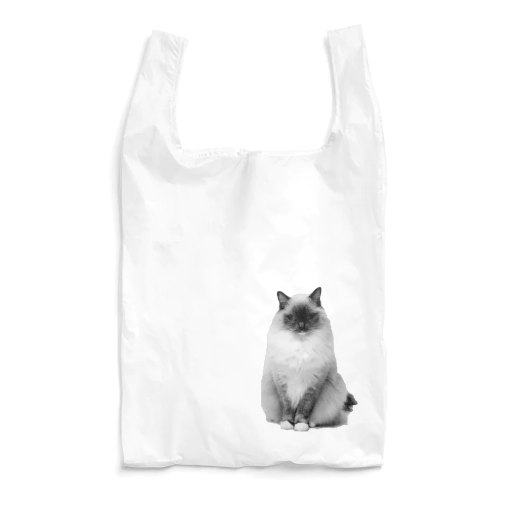 もなか(ΦωΦ)抱っこが嫌いなラグドールのモノクロもなか Reusable Bag