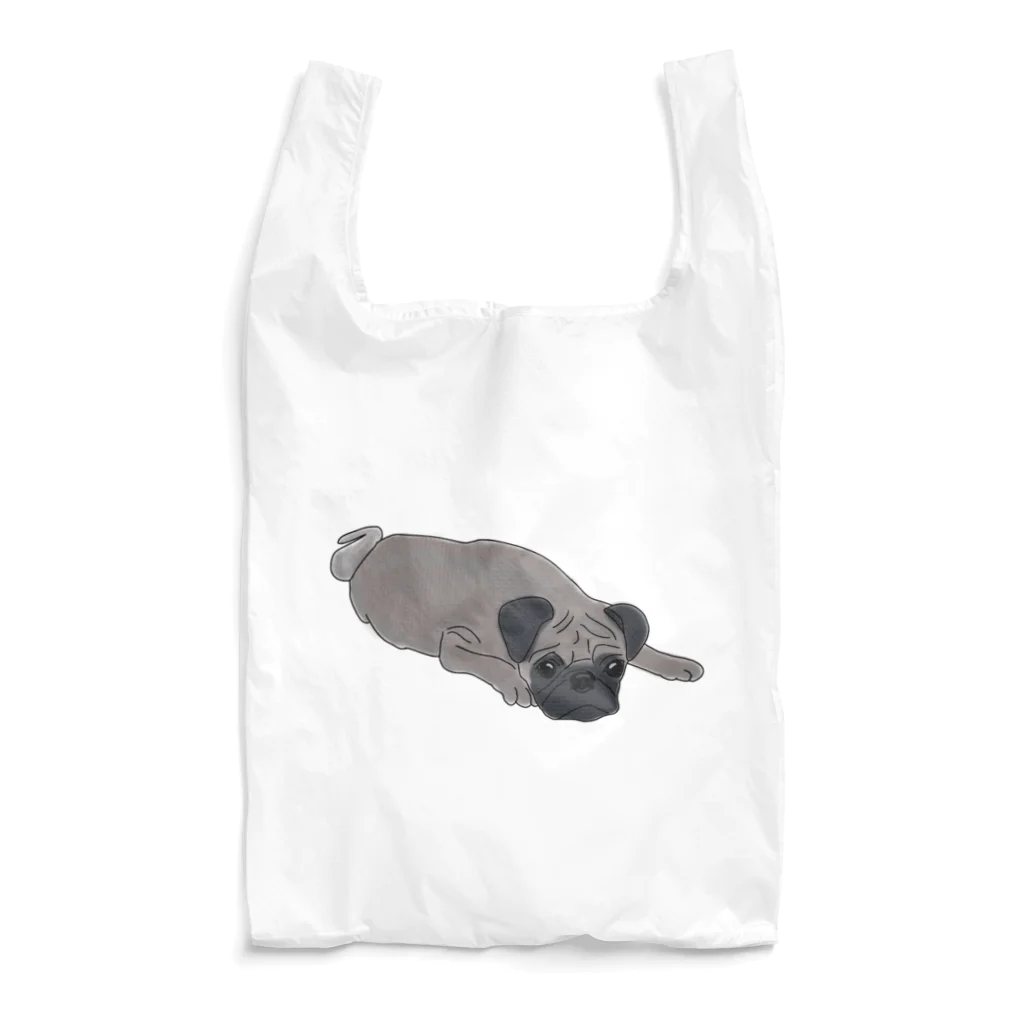 ロジローの【リクエスト品】パグ  Reusable Bag