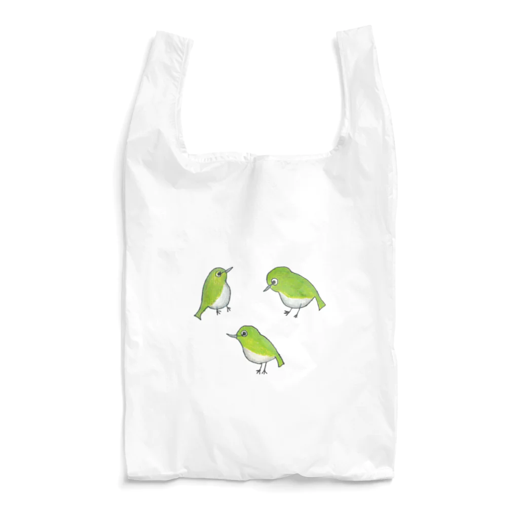 森図鑑の[森図鑑] いろいろメジロ Reusable Bag