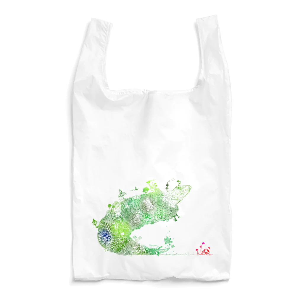 フジサキ（よころ）のオナカスイタ　キノコ赤 Reusable Bag