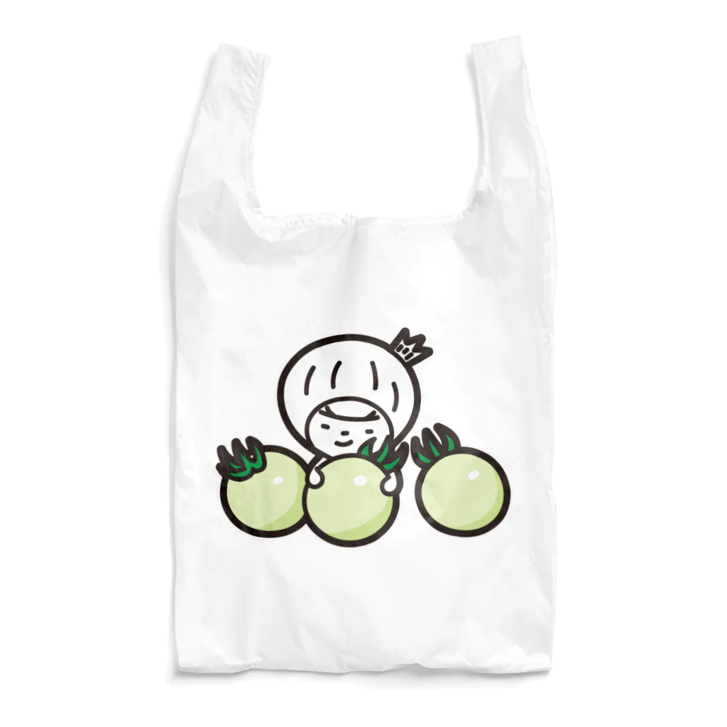 きくのらくがきのホワイトミニトマトときく Reusable Bag