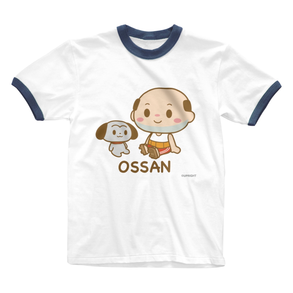 ちっちゃいおっさん かわいいver ちっちゃいおっさんオフィシャルショップ Ossan のリンガーtシャツ通販 Suzuri スズリ