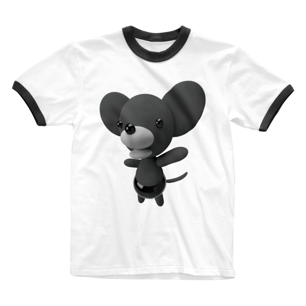 LONESOME TYPEのハッピーマウス Ringer T-Shirt