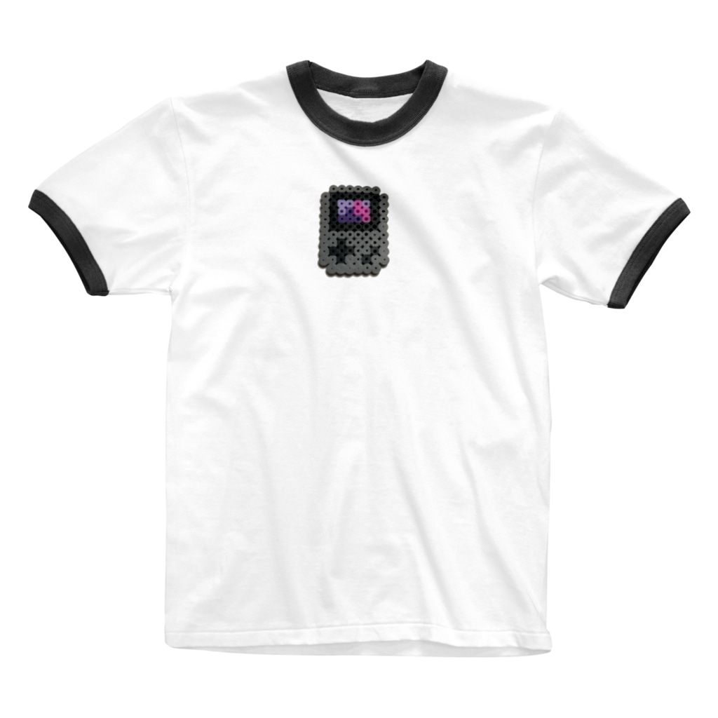 ゲーム機アイロンビーズ おおたしほ Ootann Jk のリンガーtシャツ通販 Suzuri スズリ